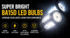 1157 LED Bulb BA15D Replacement 2057 2357 7528 White Signal Lights