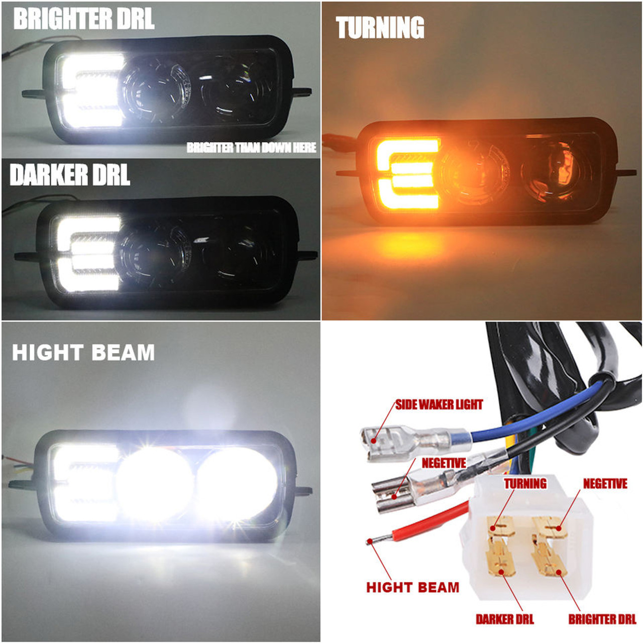 For Lada Niva 4x4 1995 Led Drl Lights With Running Turn Signal