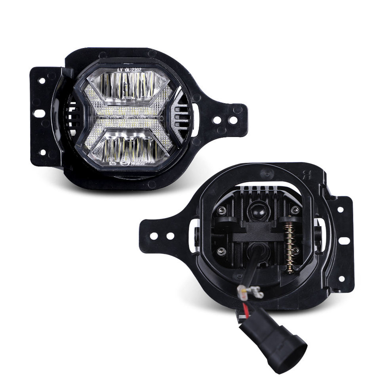 4” LED Fog Lamp Driving Lights 5700K Compatible with Jeep Wrangler JL 1 Pair