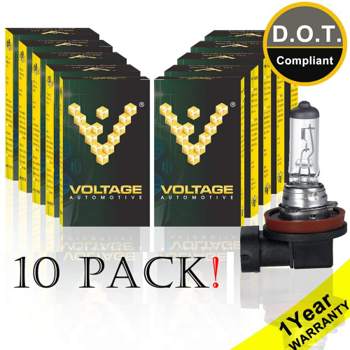 Voltage Automotive H11 64211 Standard Headlight Bulb (10 Pack)