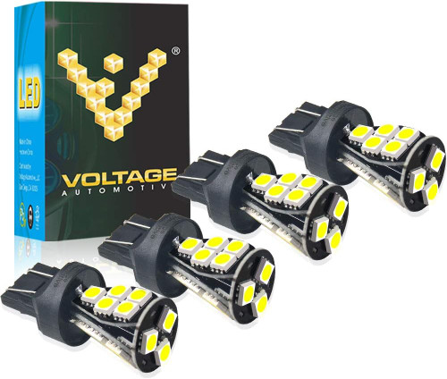 Voltage Automotive LED Mini Light Bulb Car Signal Bulb 7443 7444 T20 Brake Light Turn Signal Side Marker Tail Light Bulb 6000K Bright White