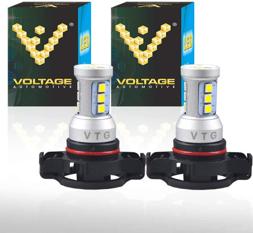 Voltage Automotive PS24W 5202 LED Headlight Fog Light Bulb 4000K White  (Pair)