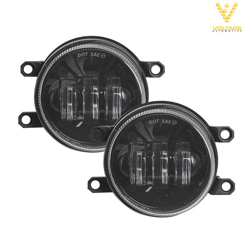 4in Fog Light 30W Super Bright Round LED Lamp 9V-32V Compatible with Toyota Runx Lexus, Pack of 2