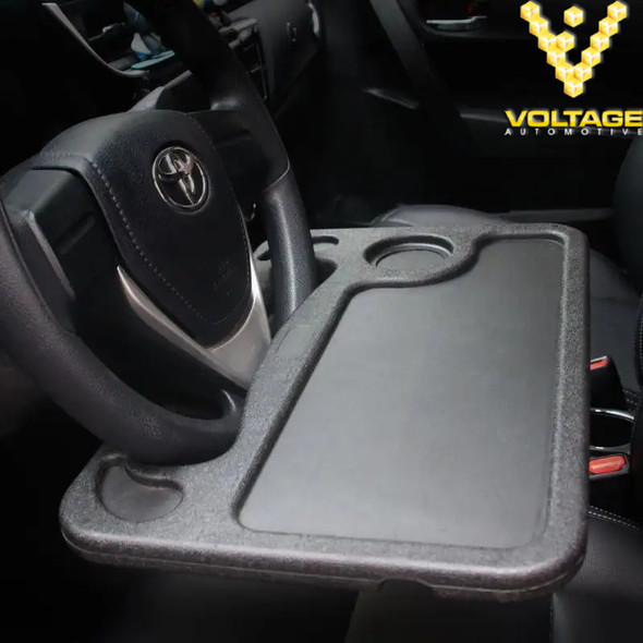 Multi Function Portable Car Steering Wheel Desk Table, Steering Wheel Double Sided Trays, Laptop Stand Table Holder