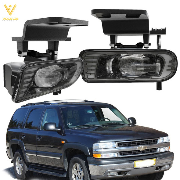 Voltage Automotive LED Fog Light 12V 6300K DOT IP67 Waterproof Compatible with Chevy Silverado 1500 2500 3500 1500HD 2500HD, Pack of 2