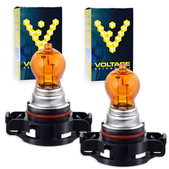 PSY24W Amber Halogen Bulb for Signal Light Daytime Running Light (Pair)