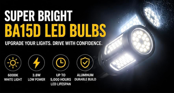 1157 LED Bulb BA15D Replacement 2057 2357 7528 White Signal Lights