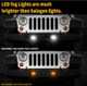 Voltage Automotive LED Fog Light 12V Bumper LED Driving Lights for Jeep Wrangler JK JL 2007-2017, Pack of 2
