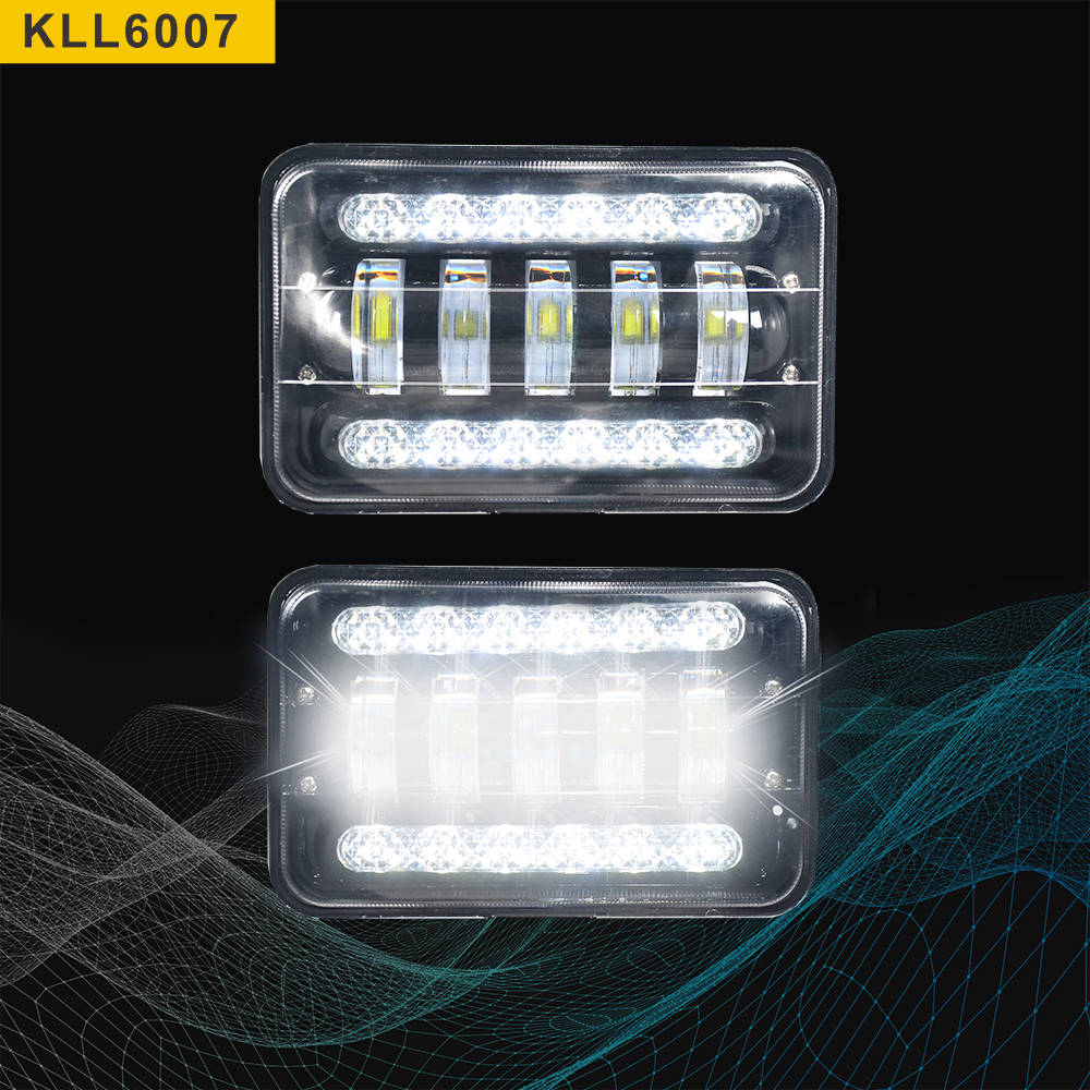 * 6000K High power long life LED with LED stripe as DRL for sleek look evne during daytime