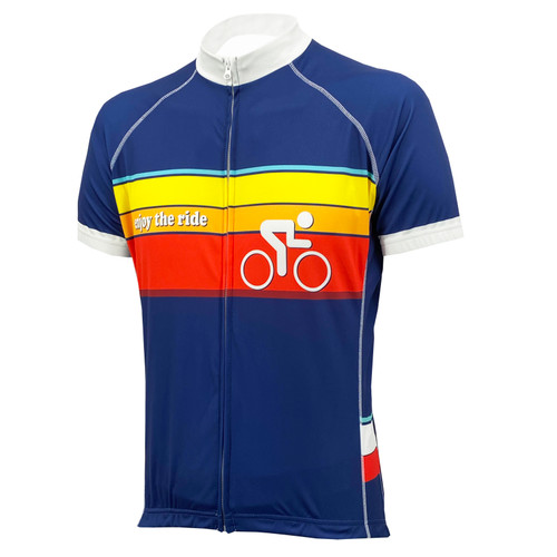 ENJOY THE RIDE MEN'S CYCLING JERSEY - Blue