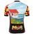 Maryland cycling jersey bike shirt for biking and road riding with Maryland flag front back view