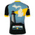 Michigan cycling jersey with lighthouse bike shirt in women's short sleeve for biking and road riding back view