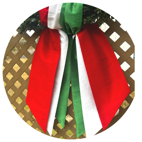 Jewel Tone Faux Silk  Dupioni Sash