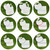 White Cotton Pique Bib and Burp Set