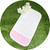 Pink Cotton Pique Burp Cloth - With Ric Rac or Plain Trim