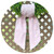 Pink Cotton Pique Sash with Trim