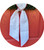 White Cotton Pique Sash with Trim (out of stock; available on 5/15)