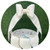Custom Vintage Ivory Cotton Pique Bow with Trim