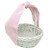 White Cotton Pique Basket Sash with Trim(out of stock; available on 5/15)