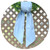 Blue Cotton Pique Basket Sash with Trim