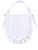 White Faux Silk Ruffle Banner