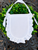 White Faux Silk Ruffle Banner