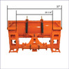 Image 8 | Loader Mounted Snow Plow | Kubota BX Attachments | Ai2 Products | Tractor Tools Direct Image 8 | Loader Mounted Snow Plow | Kubota BX Attachments | Ai2 Products | Tractor Tools Direct