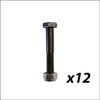 TM53 Square Baler PTO Shaft Shear Bolt and Lock Nut Combo, Pack of 12 | Abbriata | Tractor Tools Direct | Parts & Supplies | US