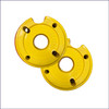 Ibex 67lb Wheel Weights for John Deere 1023E, 1025R, & Others, 12” Rims (Set of 2, 134lbs Total) with Hardware (Yellow)