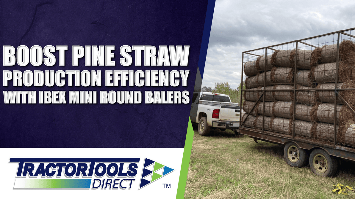 Boost Pine Straw Production Efficiency with Ibex Mini Round Balers