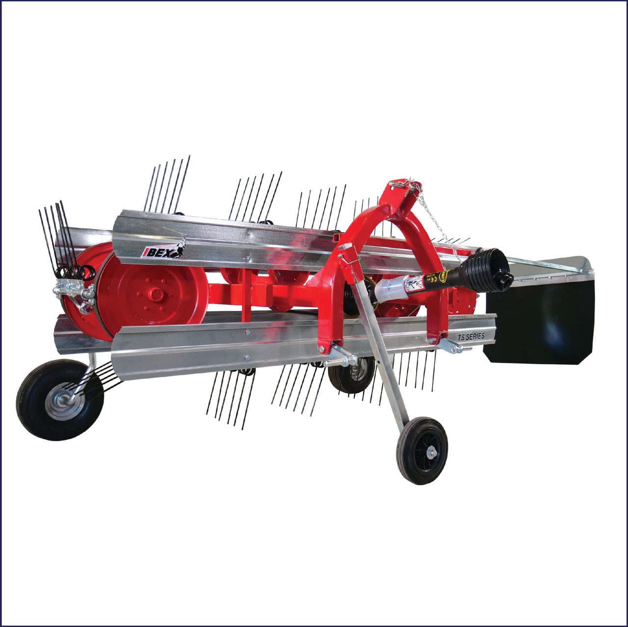 Compact Belt Rake Hay Rake | Ibex TS100 Belt Rake | Tractor Tools Direct | Compact Tractor