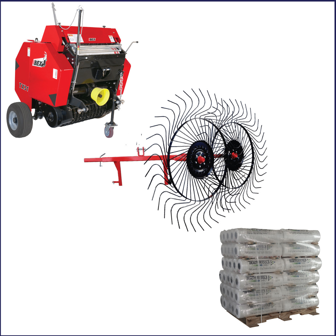 Pro Pine Straw Baling Package Pine Straw and Hay and