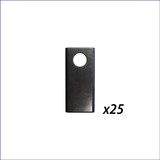 Box of 25 Blades for Ibex TX49E, TS53E, & TM65E Drum Mower | Ibex Equipment | Tractor Tools Direct | Parts & Supplies | US