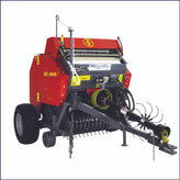 Abbriata M50 Mini Round Baler with Net Wrap, Central Drawbar, and Gathering Wheels