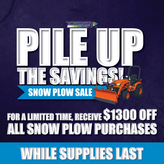 Ibex 60" Loader Mounted Snow Plow For Skid Steer Style Attachment