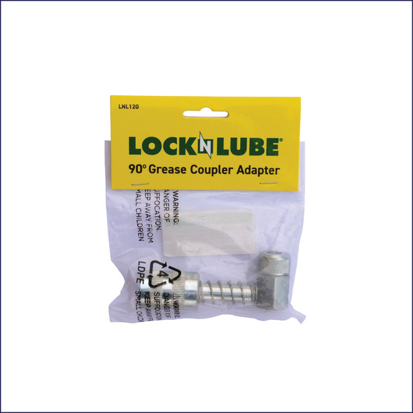 LockNLube 90 Degree Grease Coupler Adapter