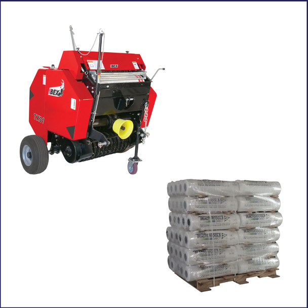 Subcompact and Compact Tractor | Pine Straw Baler | Net Wrap | Tractor Tools Direct | US