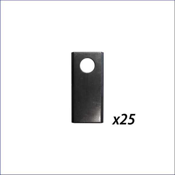 Box of 25 Blades for Ibex TX49E, TS53E, & TM65E Drum Mower | Ibex Equipment | Tractor Tools Direct | Parts & Supplies | US Box of 25 Blades for Ibex TX49E, TS53E, & TM65E Drum Mower | Ibex Equipment | Tractor Tools Direct | Parts & Supplies | US