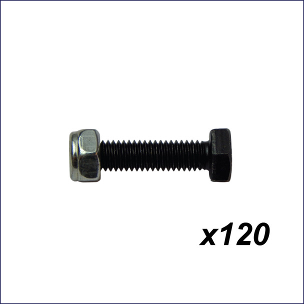 Set of 120 TX31 Shear Bolt & Lock Nut Combos