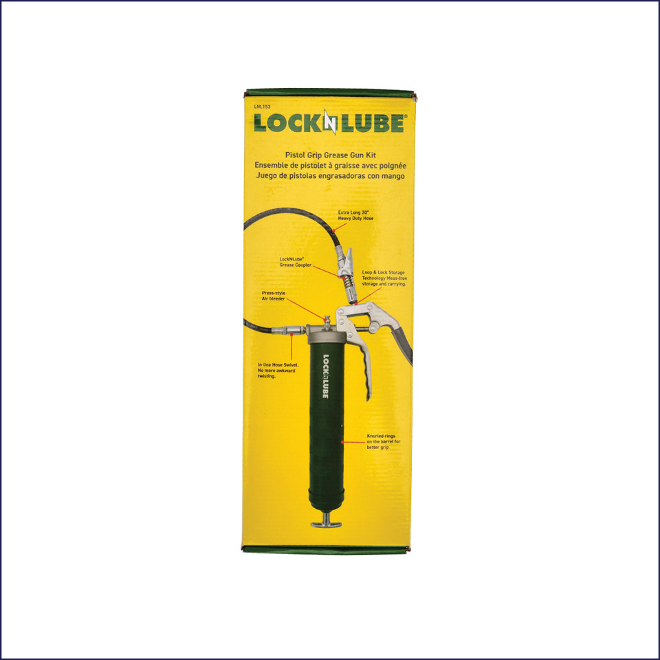 LockNLube HeavyDuty Pistol Grip Grease Gun Tractor Tools Direct