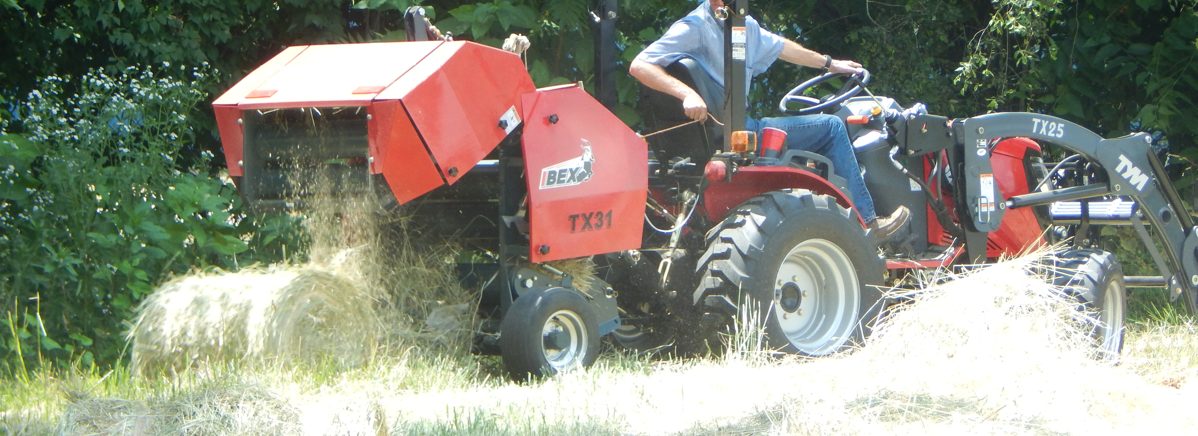 hobby farm hay baler