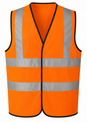 Orange High Visibility Waistcoat (Pack of 1)