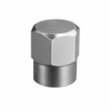 Tyre Valve Cap - Hex Chrome,( Pack of 100 )