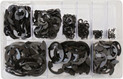Assorted E-Clips (Black coated) (600 Pieces )