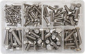 Assorted Stainless Steel Metric Setscrews (120 Pieces)