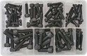 Assorted Socket Screws (cap screws), Black Metric ( 100 Pieces  )