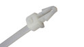 White / Natural Push Mount Cable Ties (Pack of 100)