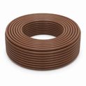 Brown Flexible PVC Cable Sleeving - 100m Reel