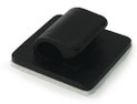 Black Self-Adhesive Nylon Cable Clips (Pack of 100)