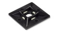 Black Self Adhesive Cable Tie Bases (Pack of 100)